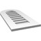 Ekena Millwork Round Top Surface Mount PVC Gable Vent: Functional, w/ 3-1/2"W x 1"P Standard Frame, 14"W x 30"H GVPRT14X3001SF - alternate 2